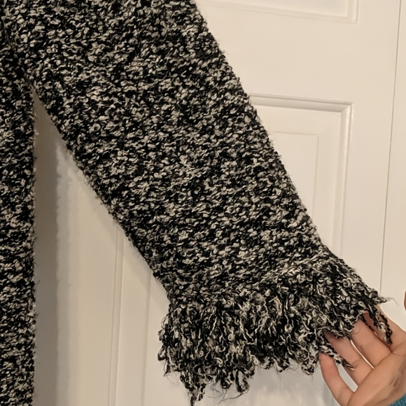 Vintage Chico's long fringe trim cardigan - Picture 5 of 8